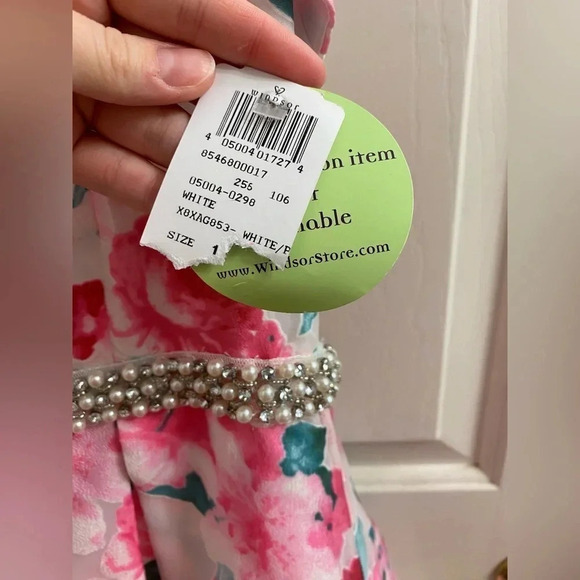 Windsor Floral Ballgown Size 2 women Strapless Prom Dress - Picture 11 of 14